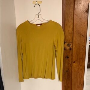 Mustard Long Sleeve Women's Top